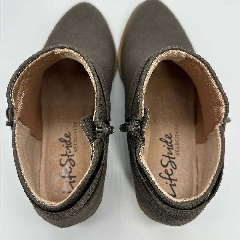 Life Stride Velocity 2.0 Alexander Shootie Shoes Ankle Boot Faux Leather Brown 7 - Picture 7 of 11